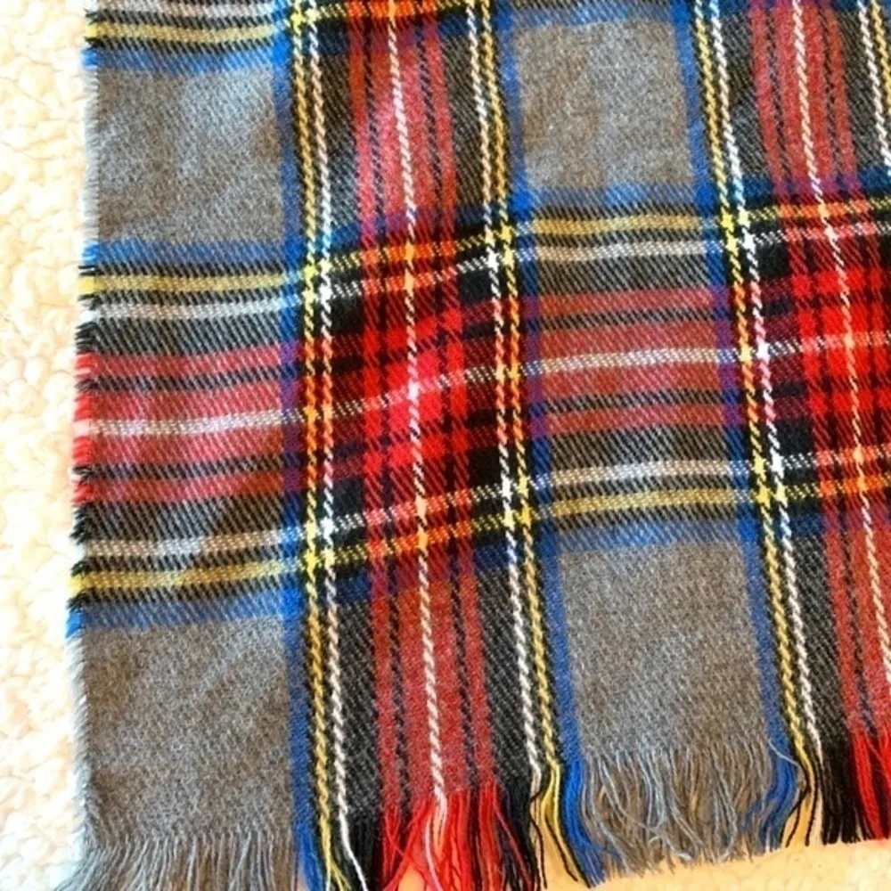 Vintage plaid scarf
